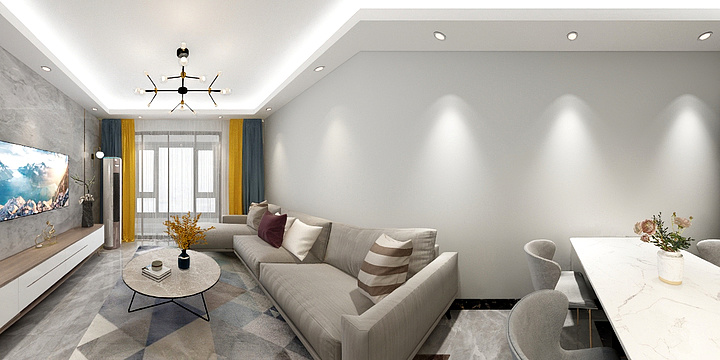 创艺梦之岛店设计师-汇豪国际1-1-2002效果图-装修设计方案