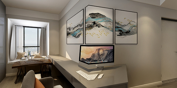 黎悦-黎府-万象华府01房方案一01-装修设计方案