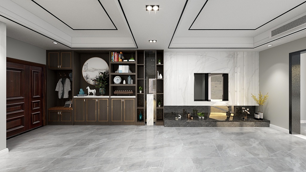 室内3D全景图-颐和雅郡胡总-装修设计方案