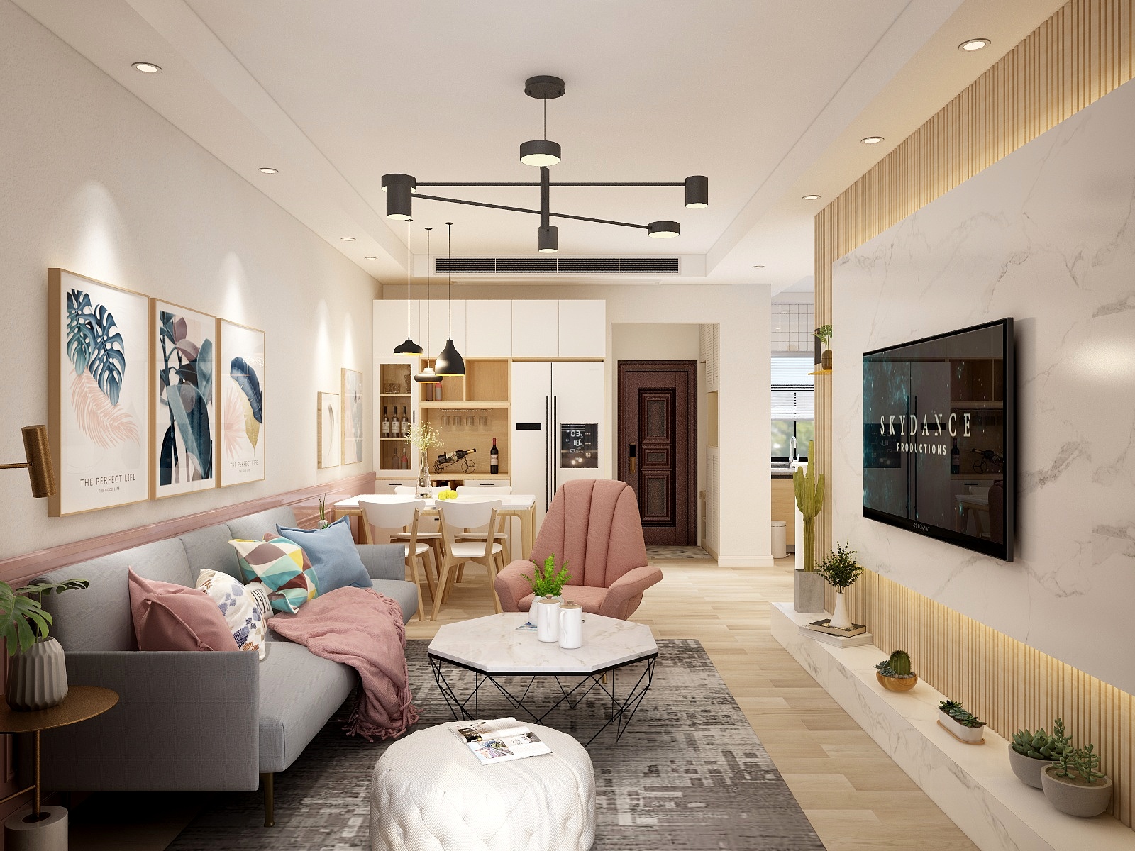 赵彬mAmA-德信海德公园83.00㎡A2’3室2厅1卫1厨-装修设计方案