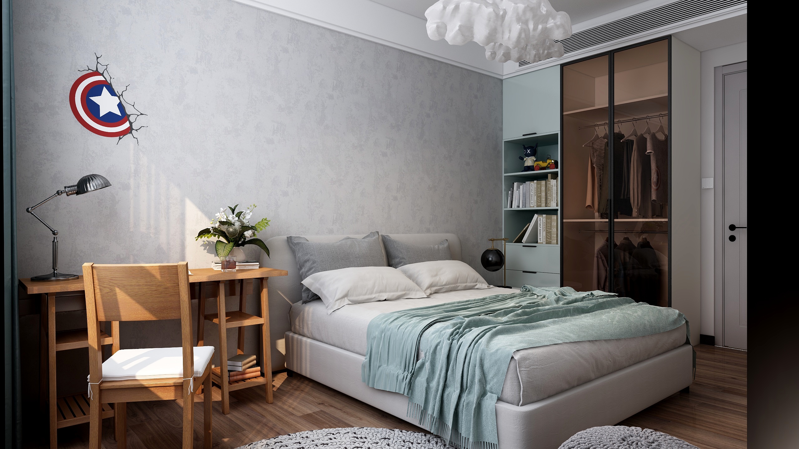 山东大山装修装饰工程有限公司-三合御景园（儿童房）-装修设计方案