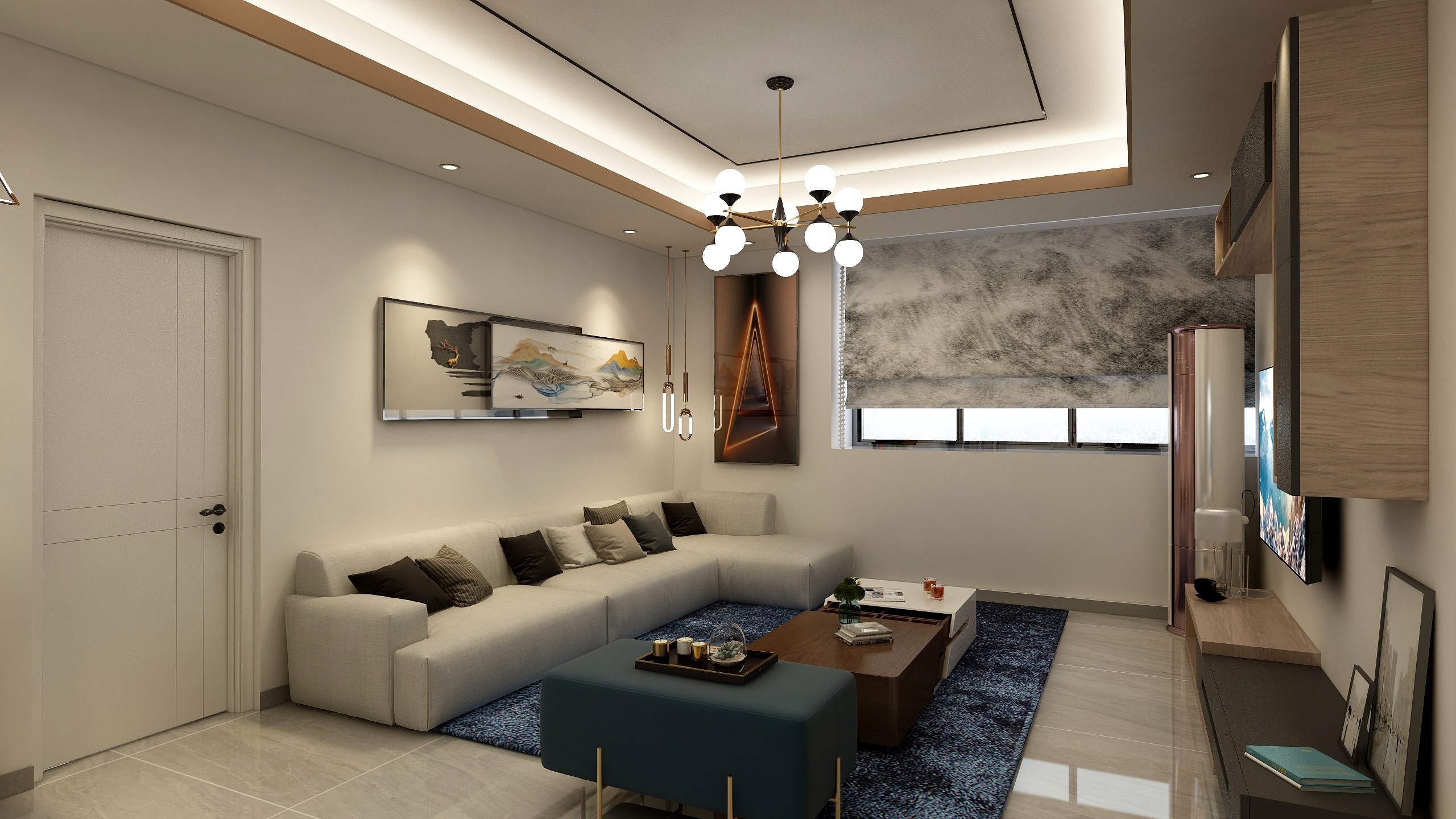 西門立方-三房現代简约-装修设计方案