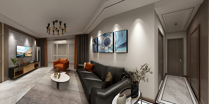 全案设计师-胡胡-波尔多-装修设计方案