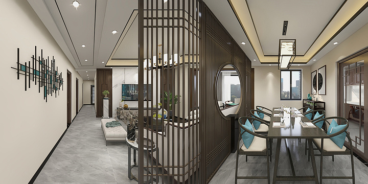 贵州习水邓涛林B-111新中式-圣城公园-装修设计方案