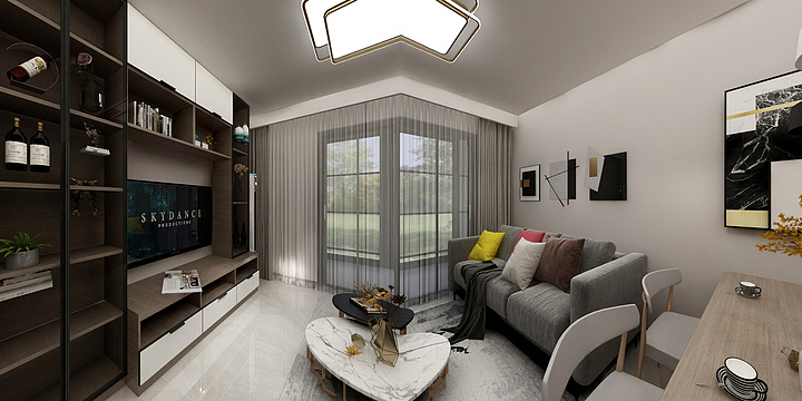 胡彦武-高科绿水东城六期4号楼3单元8楼-装修设计方案