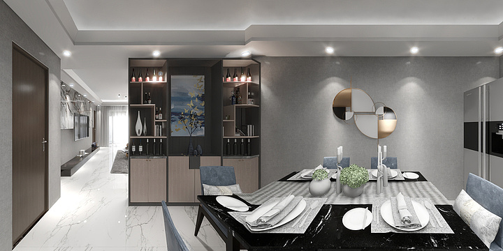 金然装饰吴旭-样板房平面布置图-装修设计方案