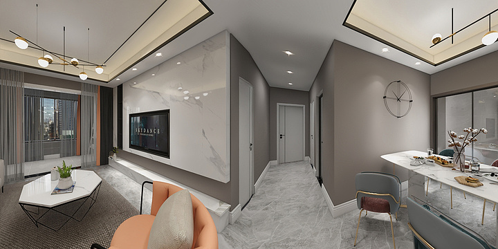 江小白997-昕辉滨江壹号院B389.87m²（现代）-装修设计方案