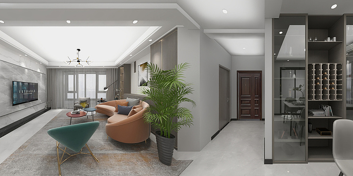 朱敬崇-欧洲小镇5期80号楼1单元180-装修设计方案