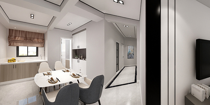 影子私人设计-塞纳湾陈老师灰色系-装修设计方案