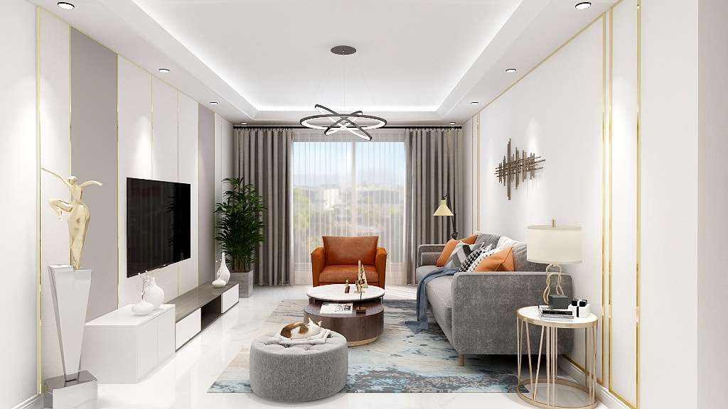 Lee-现代轻奢家居空间-装修设计方案