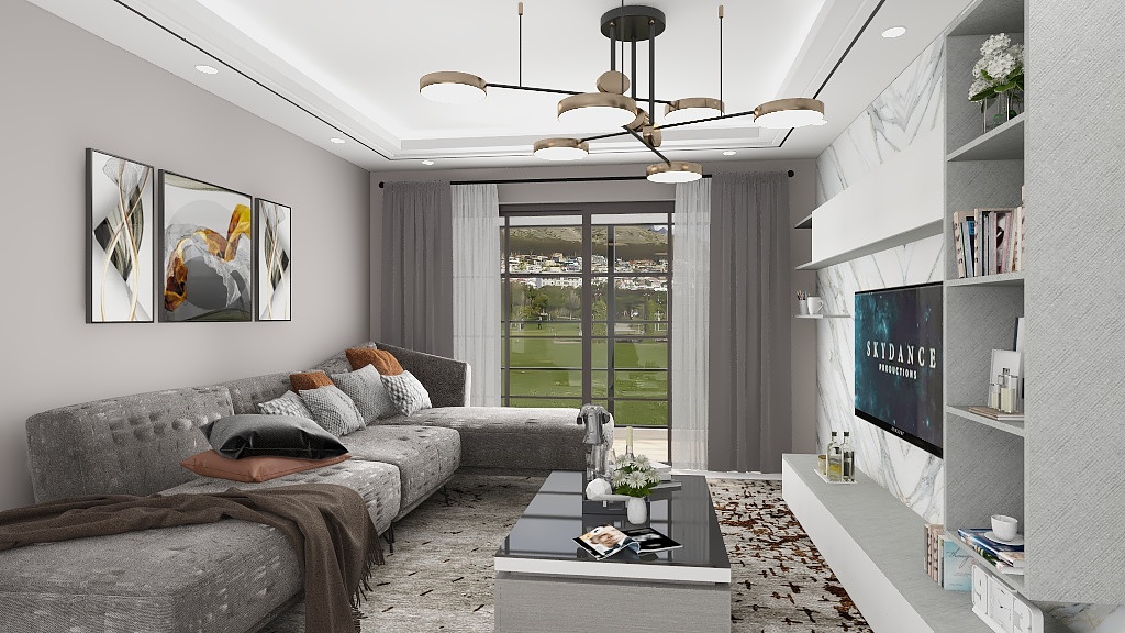 唐室家装设计-巧家县白鹤滩镇北门安置点150平米安置房A户型装饰设计效果图-装修设计方案