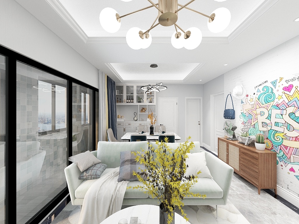 LuckyGirl佳-瑞和园89.50㎡B户型3室2厅1卫-装修设计方案