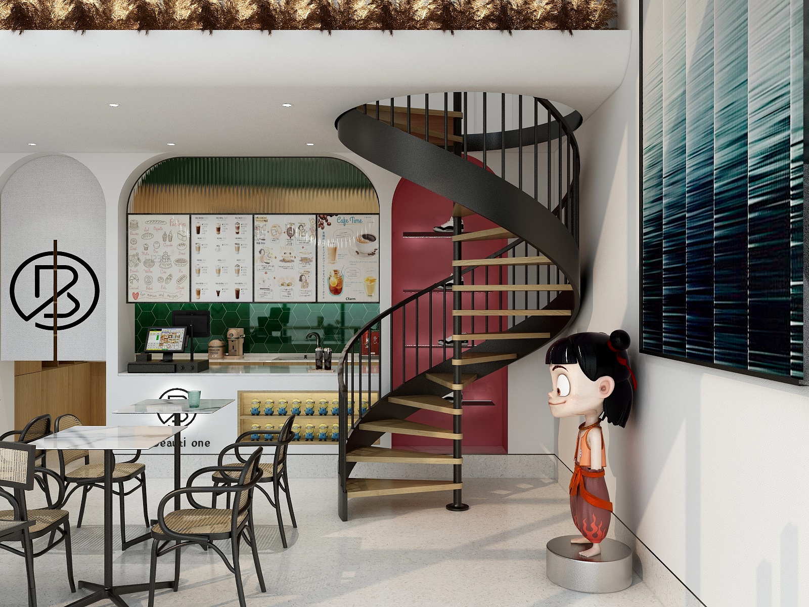 张智康-Beautione----小资奶茶店-装修设计方案