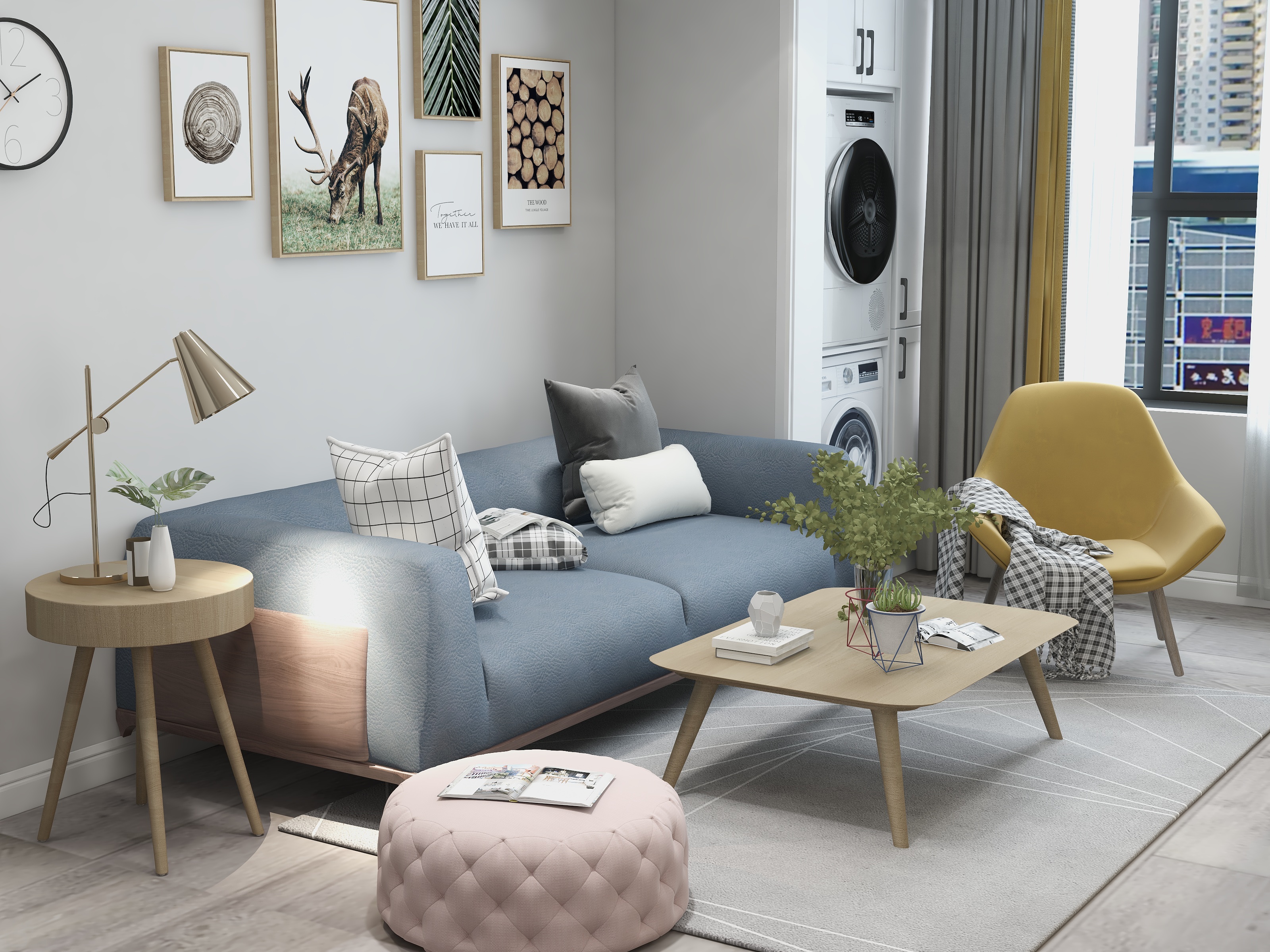 子粲设计-lsabella女士雅居-北欧-装修设计方案