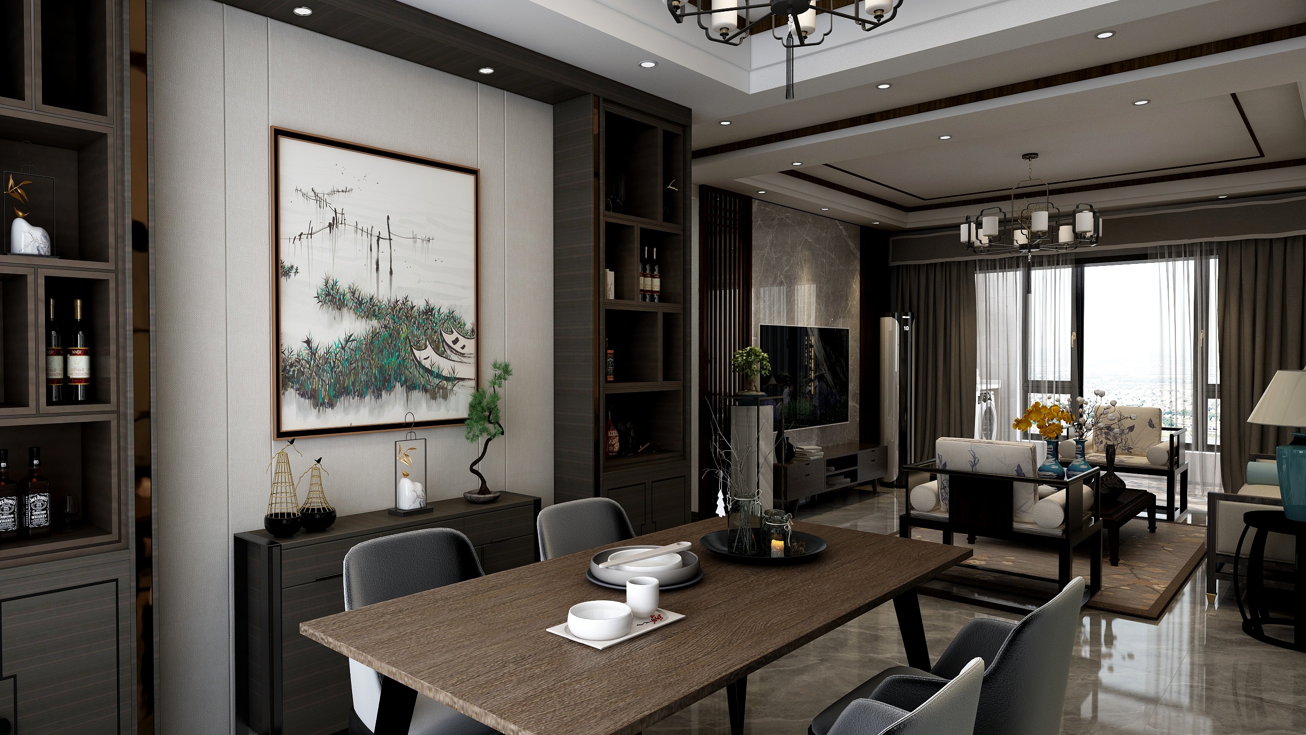 风向标装饰工程-雅致新中式-装修设计方案