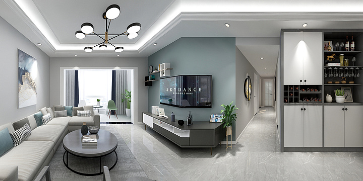 Lx效果图-北行小区3-13-2室熊姐雅居-装修设计方案