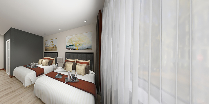 波比克-固镇县连城镇东升宾馆二楼-装修设计方案