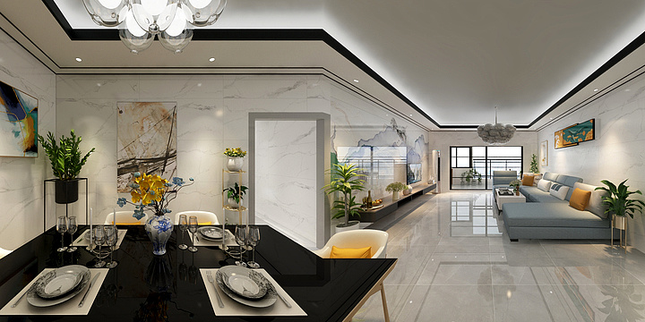 歌丽叶壹简天成装饰-清远奥园合创新城-装修设计方案