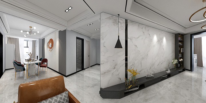 徐小胖设计-城广现代轻奢风---装修设计方案