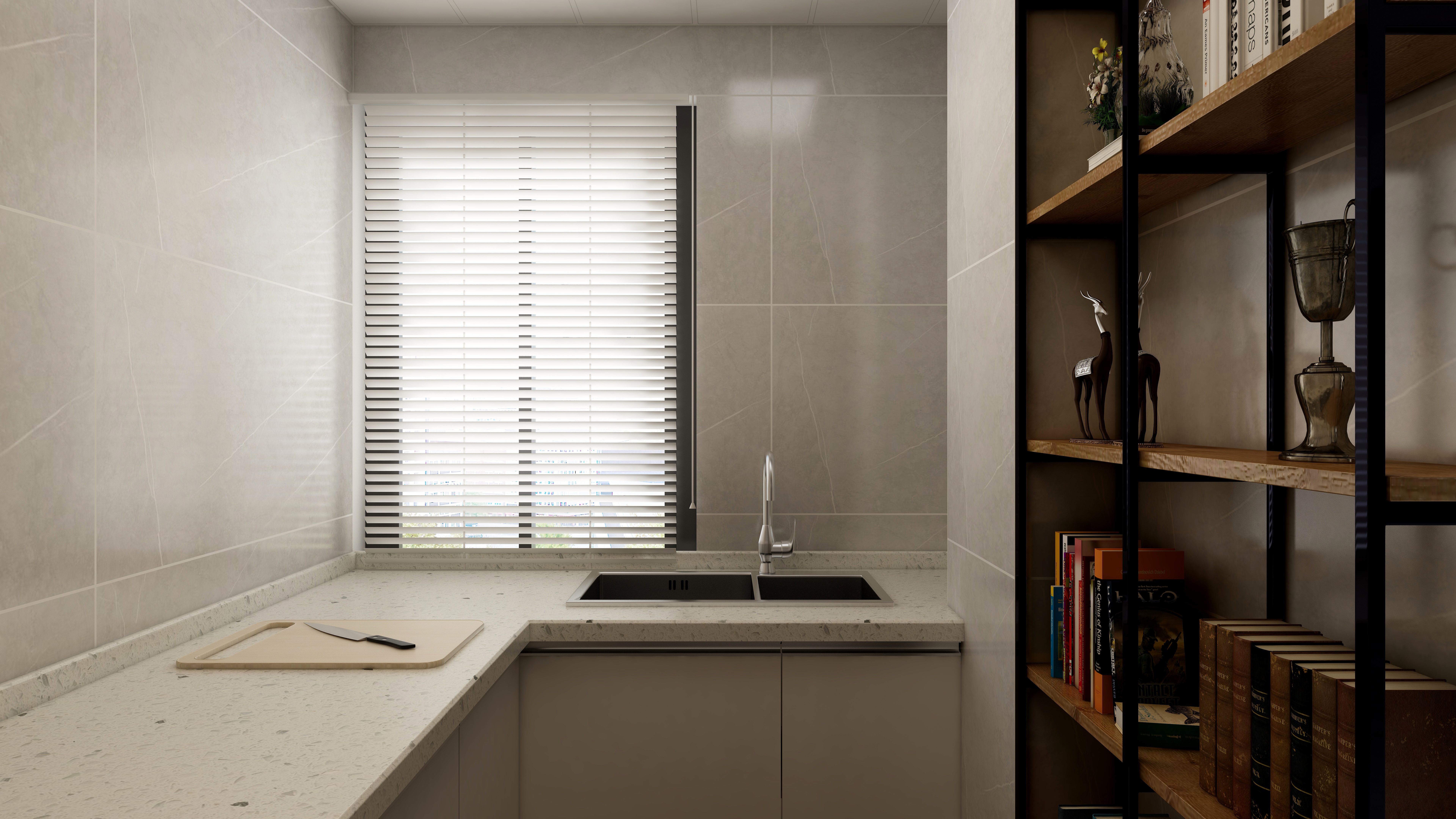 陈夏作品-滨海16区-现代轻奢装修效果图