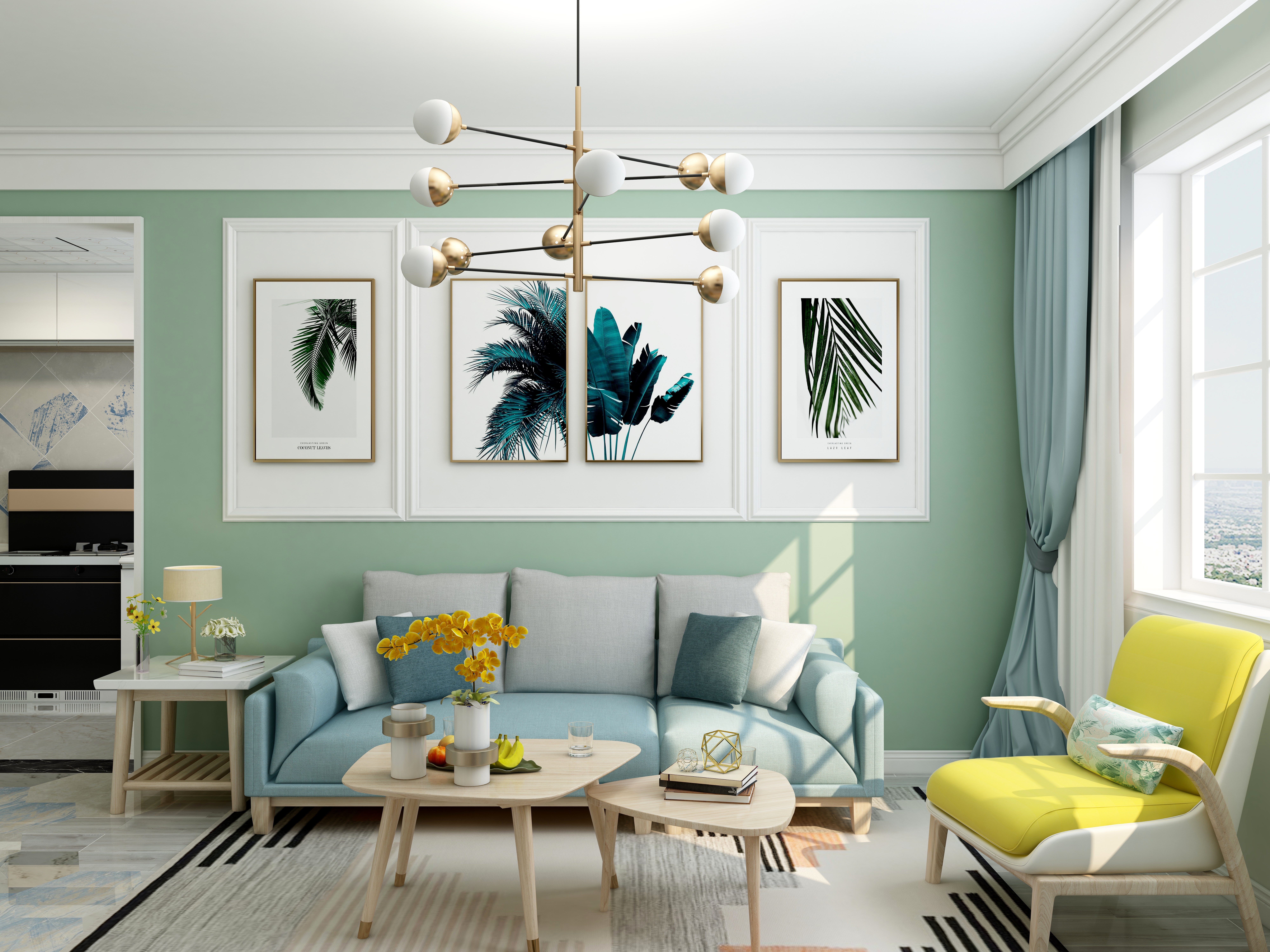 左世帅-【素色森林】浙江杭州武林壹号平层户型——CoolTop大赛-装修设计方案