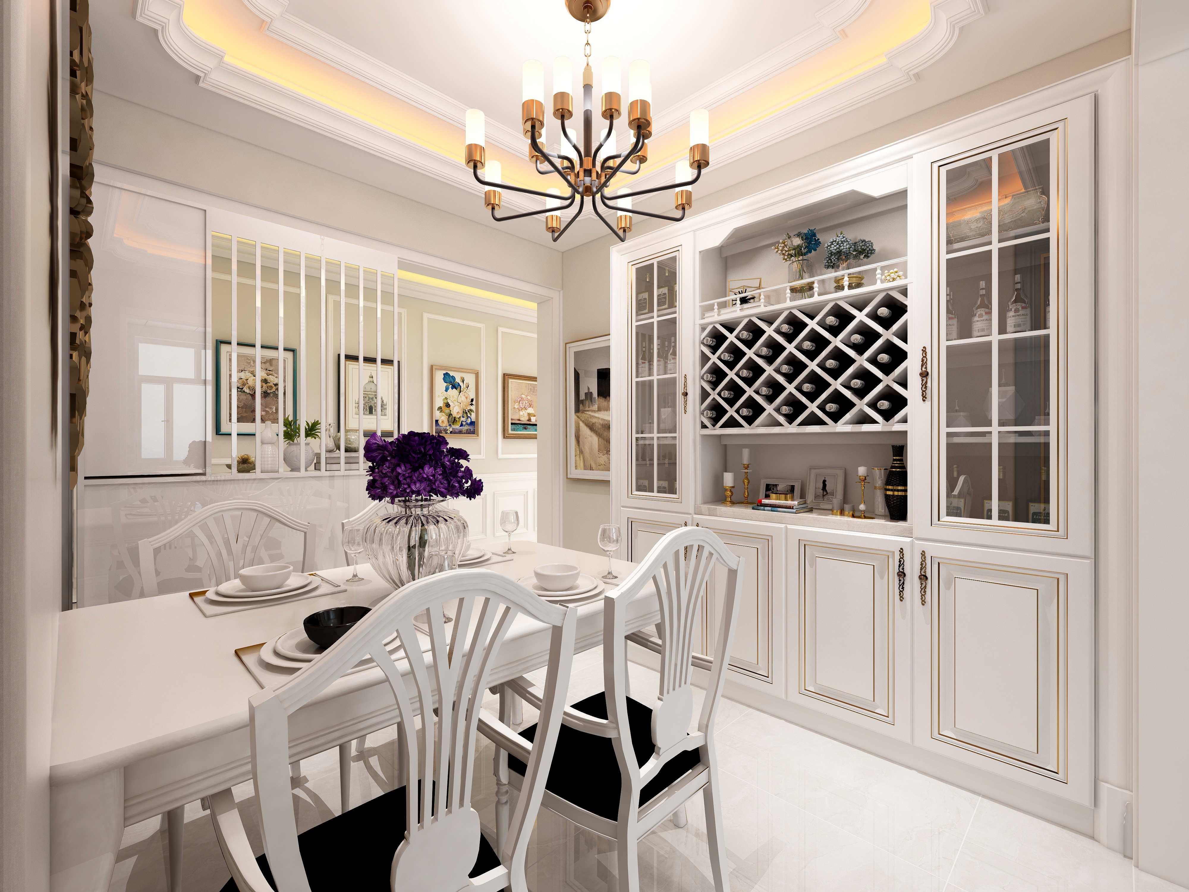 Simple张-117方中央大道二居装修效果图