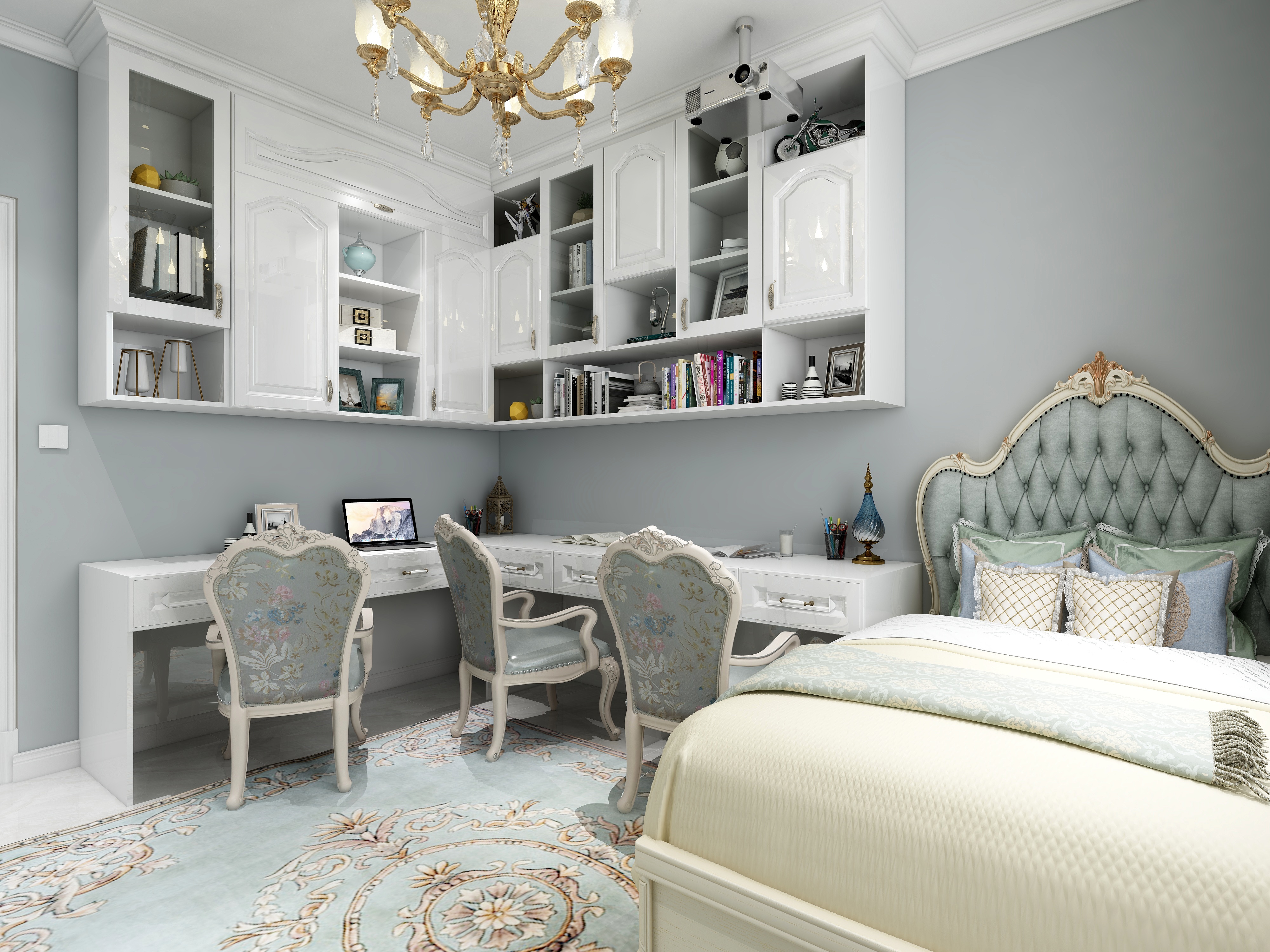 Simple张-117方中央大道二居装修效果图