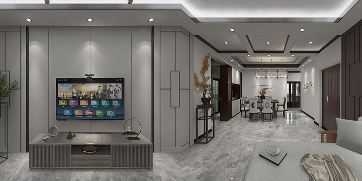 酷设计图-香槟庄园44栋一单元601-Mo-装修设计方案