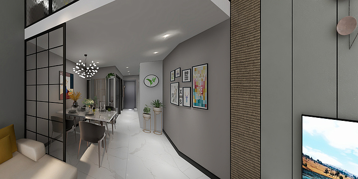 杨强-郑州同学龚长春住宅-装修设计方案