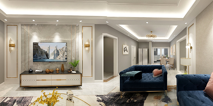 刘媛媛-东方丽城三居室-装修设计方案