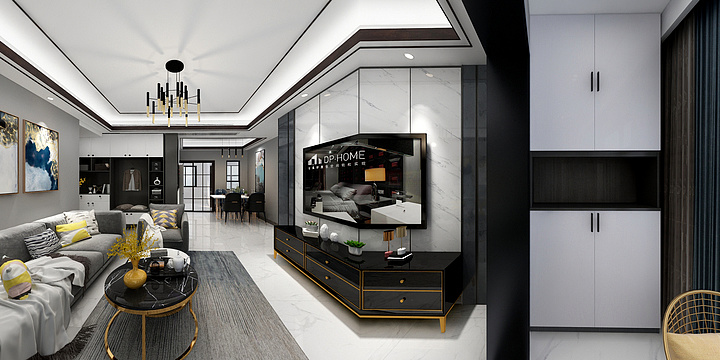 MK_叶-巴中-高庐御品湾120㎡-装修设计方案