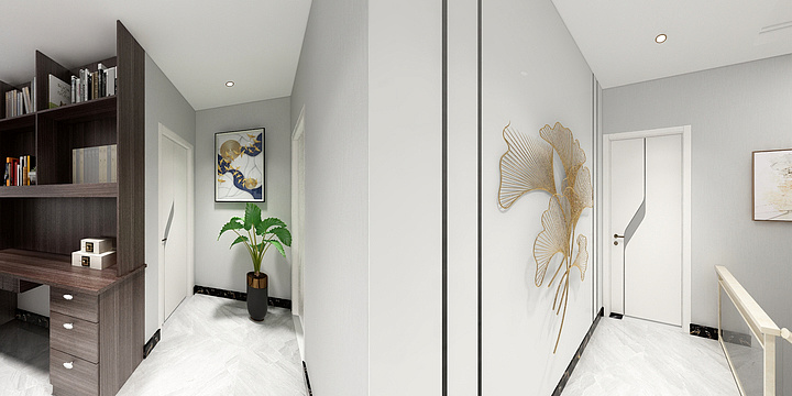 SHICHUHAN-现代简约|香颂28-201二楼-装修设计方案