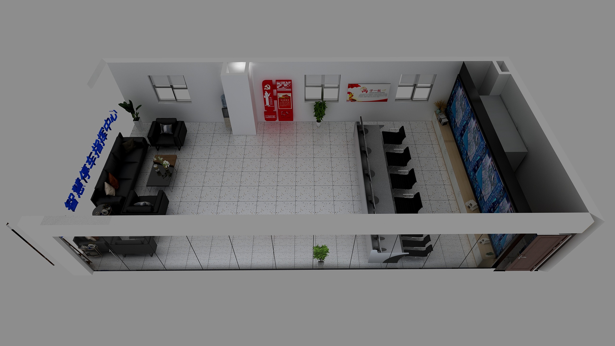 欧阳恒雪-智慧停车指挥中心-装修设计方案