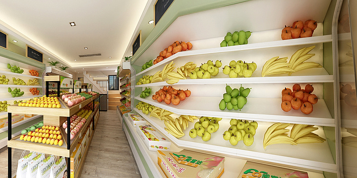 清亦-水果店-装修设计方案