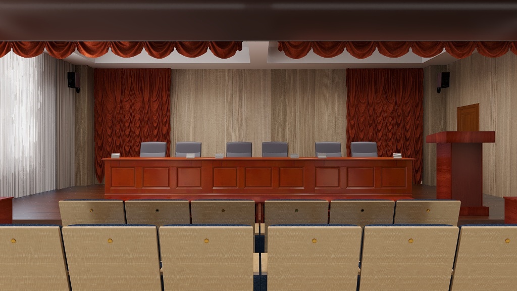 艺之航装饰-城北小学会议室-装修设计方案