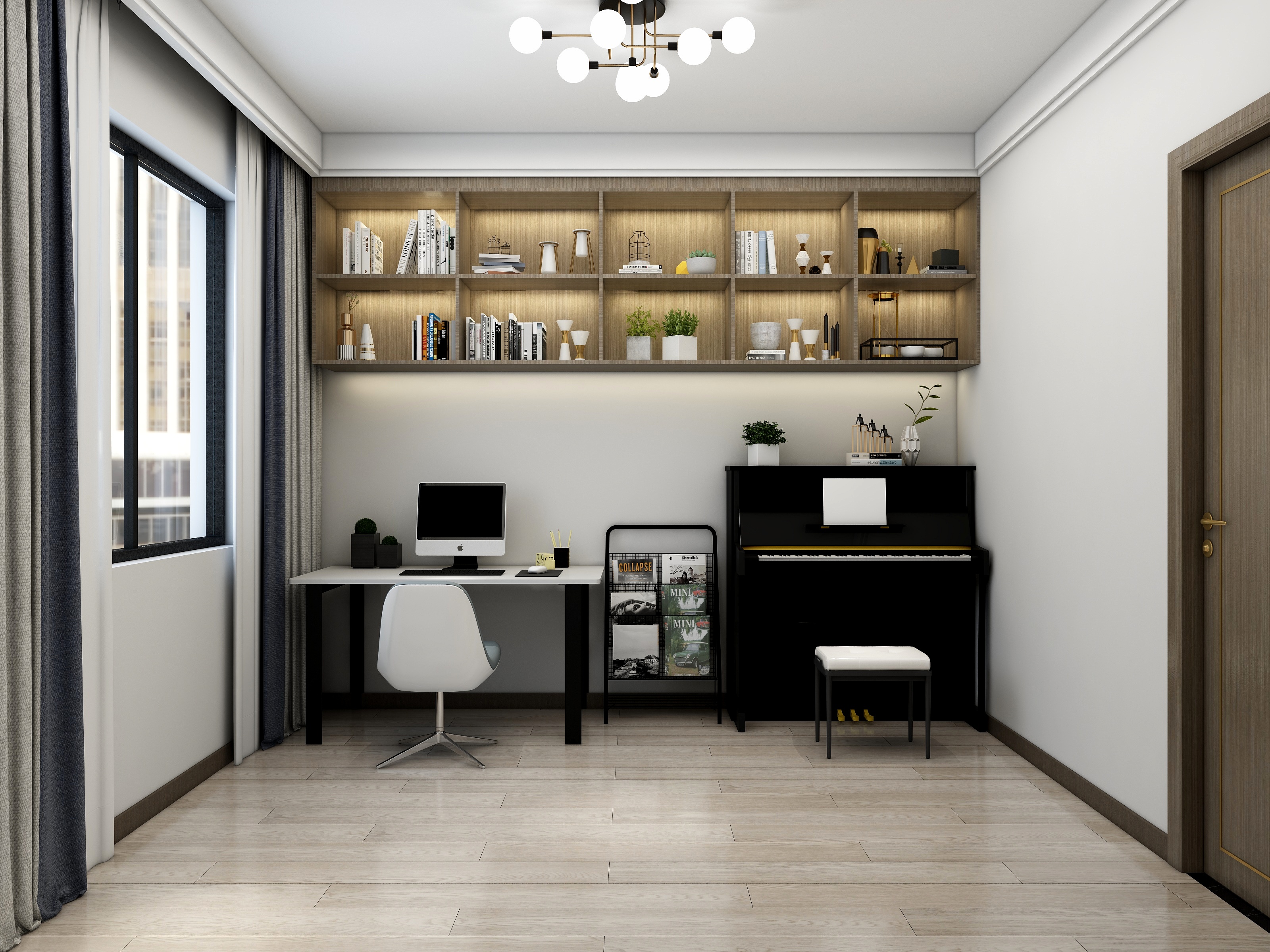 淘宝搜友诺设计-港式轻奢装修效果图