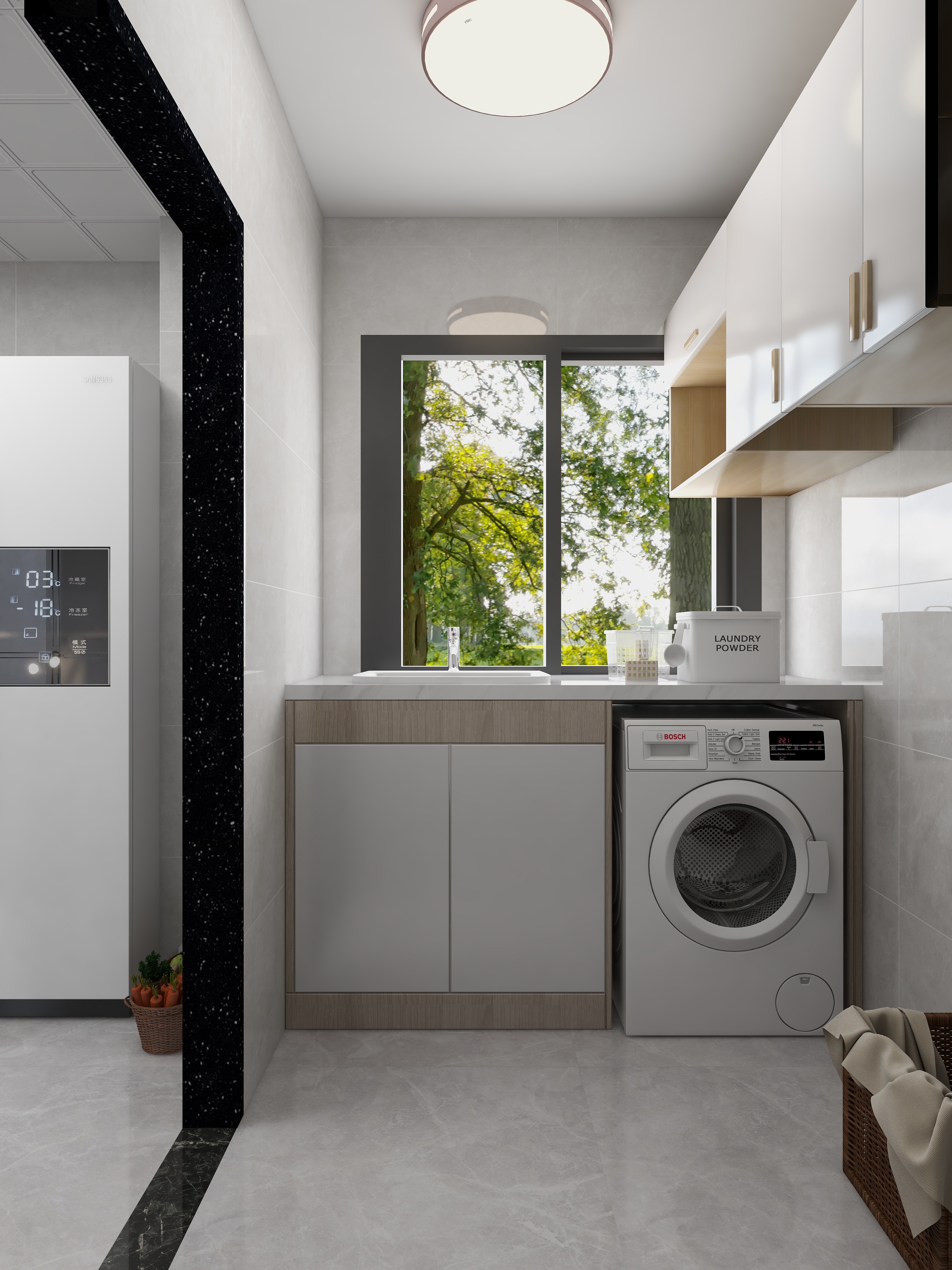 森山设计师-114方现代三居装修效果图