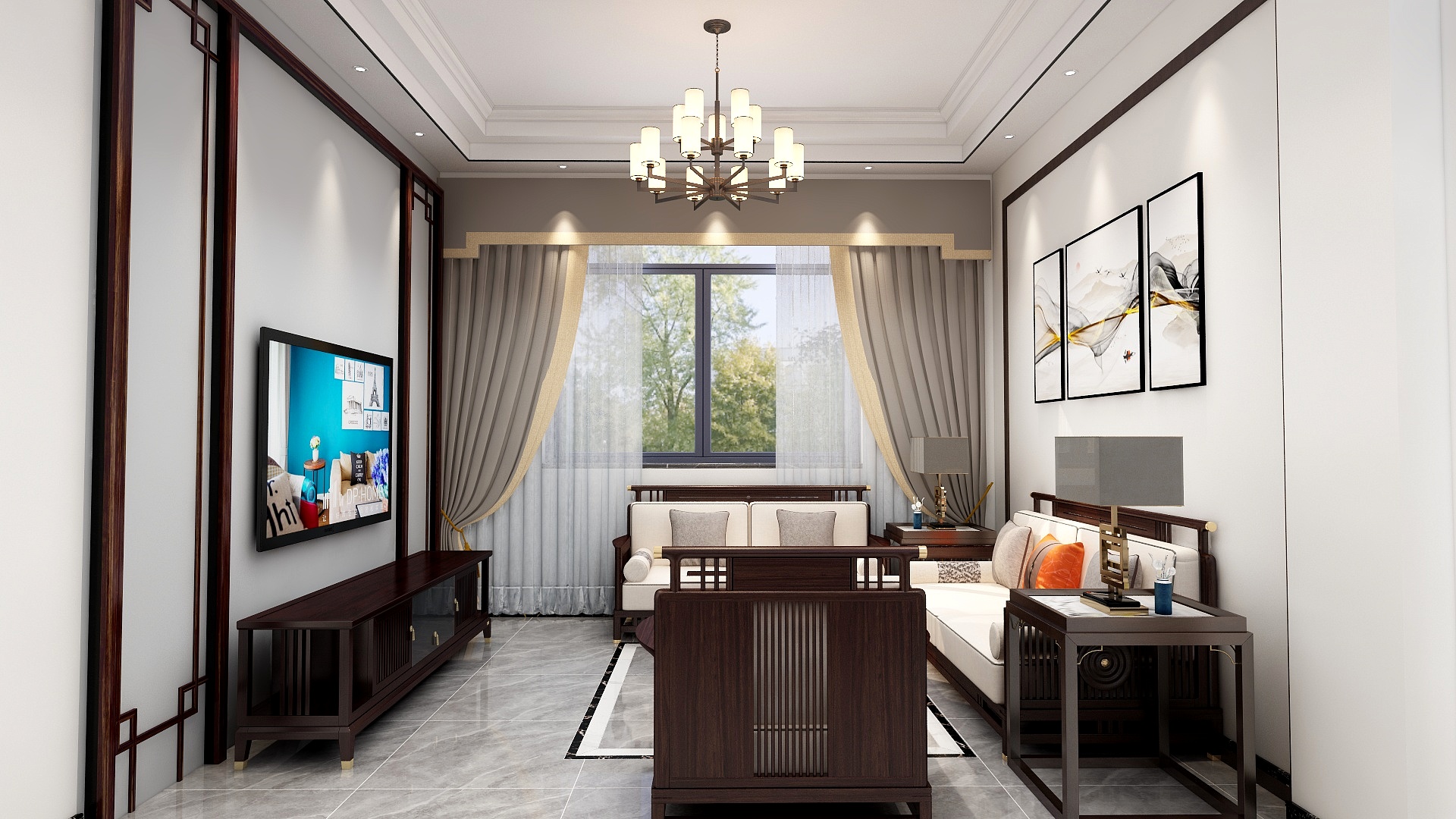 一叶寒秋-自建别墅雅居-装修设计方案