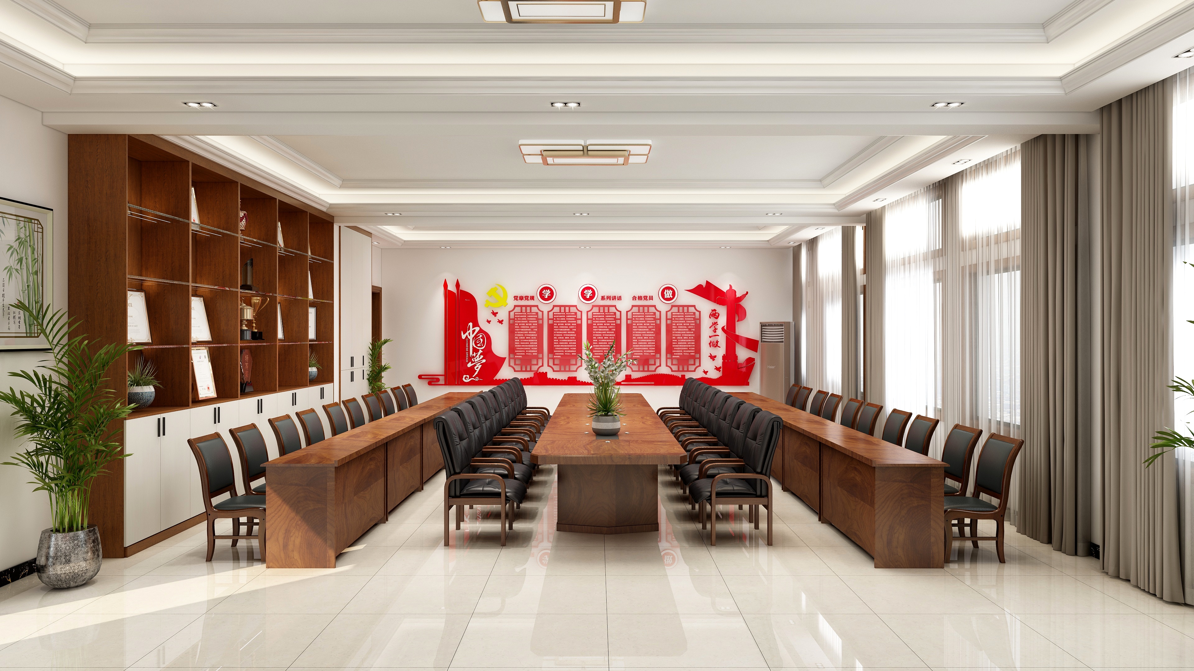 王通-会议室装修效果图