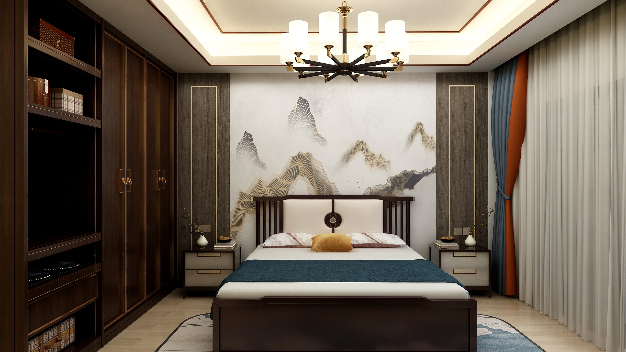 即时效果设计丨赵健军丨Jerry-别墅丨现代混搭装修效果图