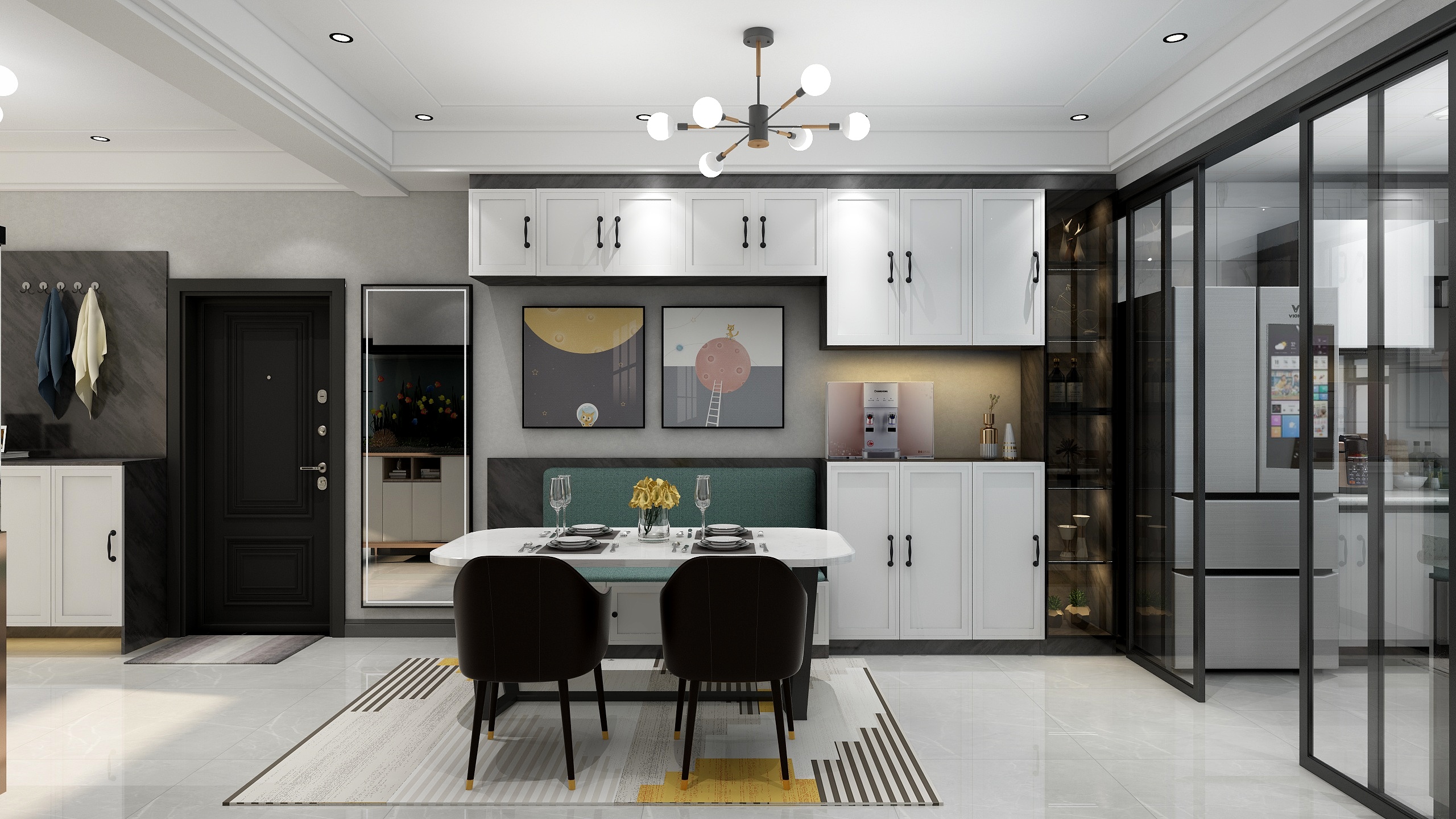 雅韵设计CPzb-华尔三期2-1-1401-燕-装修设计方案