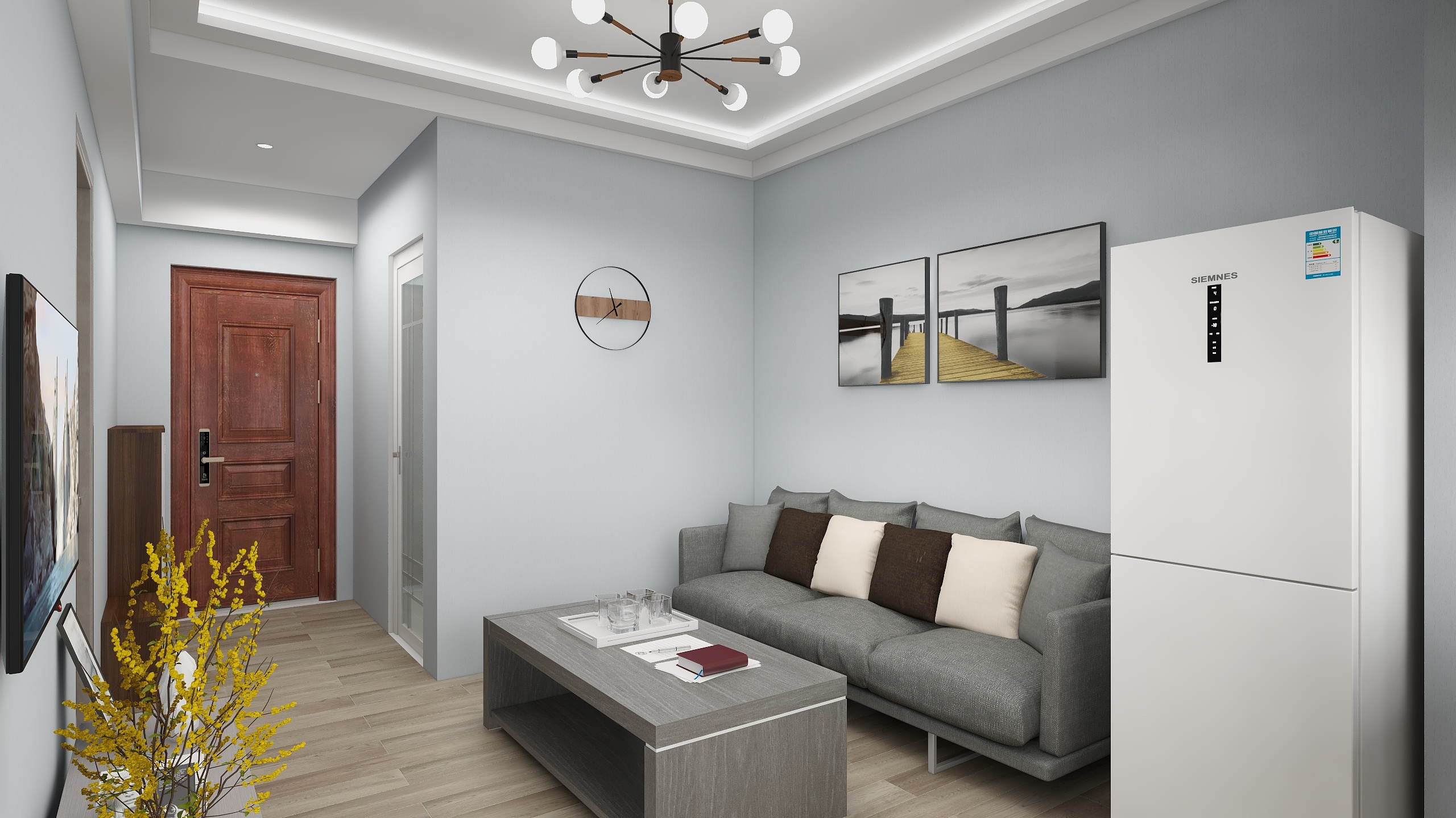 KJL效果图制作-清华园-装修设计方案