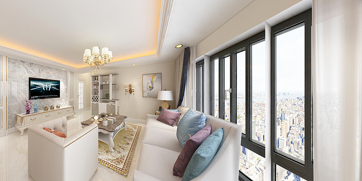 CDS设计-瑞和园89.50㎡B户型3室2厅1卫-装修设计方案