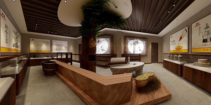 肇庆市方圆装饰设计服务有限公司-展厅-装修设计方案