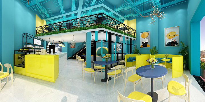 家装设计@-越秀可逸新势力奶茶店-装修设计方案