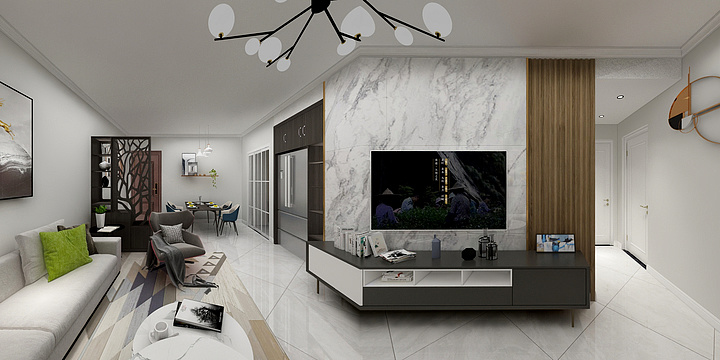 枫叶愁-高尔夫花园-皓月居-装修设计方案