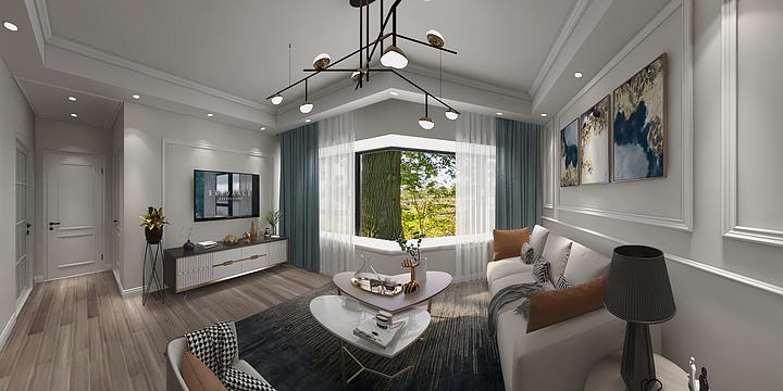 AA知一-华发78-306 效果图-装修设计方案