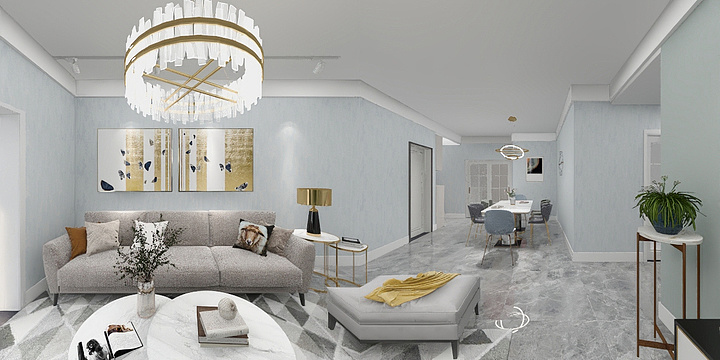 艾菲尔设计丶-半岛阳光115-装修设计方案