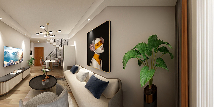 葫芦娃没有头发-公寓现代简约-装修设计方案