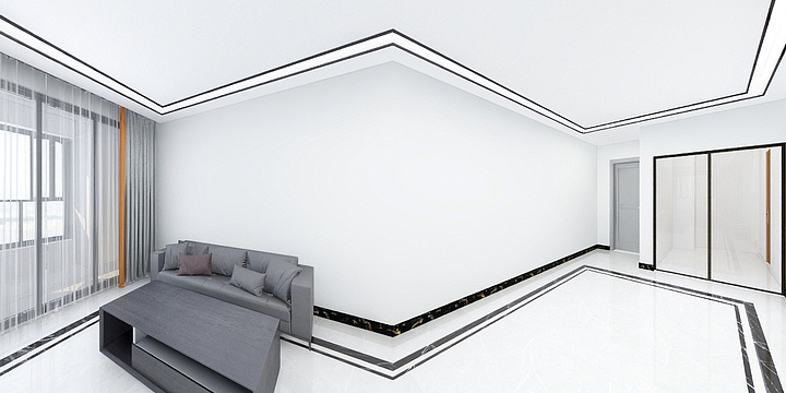 壹竹设计-正黄88m²A4户型-装修设计方案